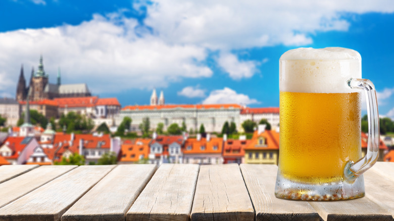 Pint of beer in Prague