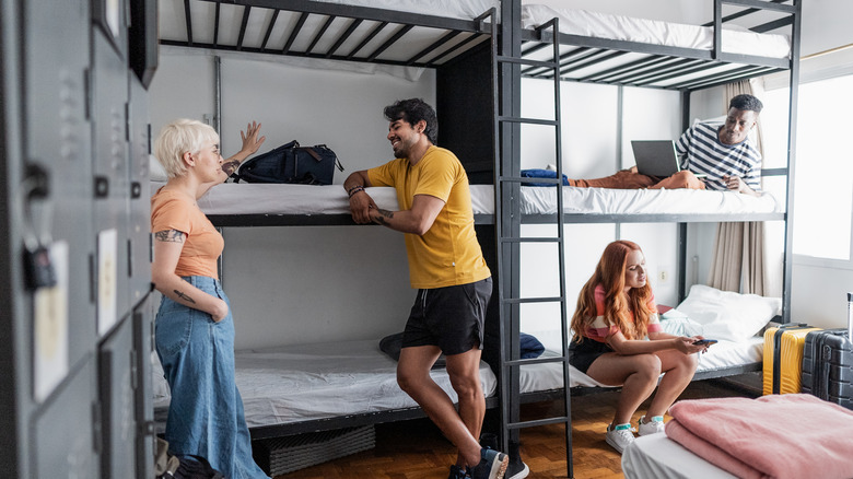 People in a hostel