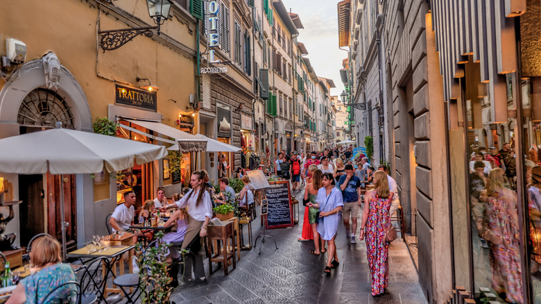 A small café in Florence, Italy