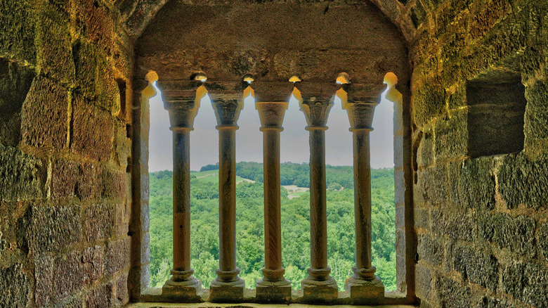 Architectural details at the Château de Commarque
