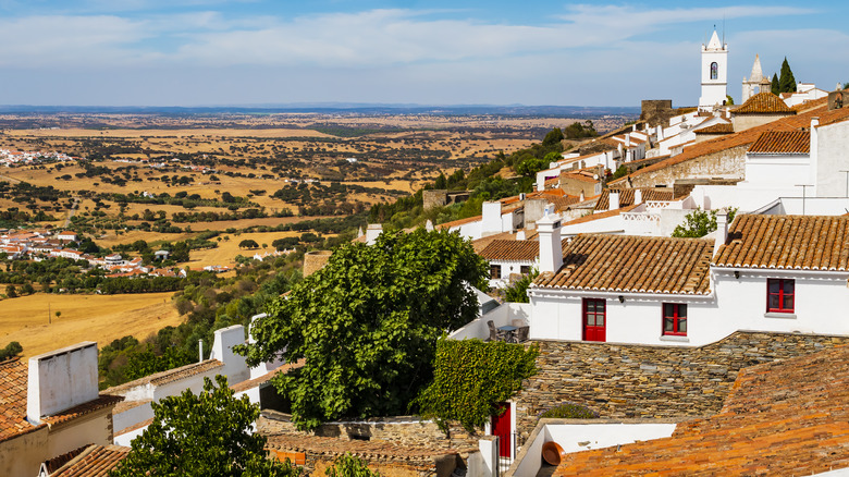 Monsaraz over the Alentejo countryside