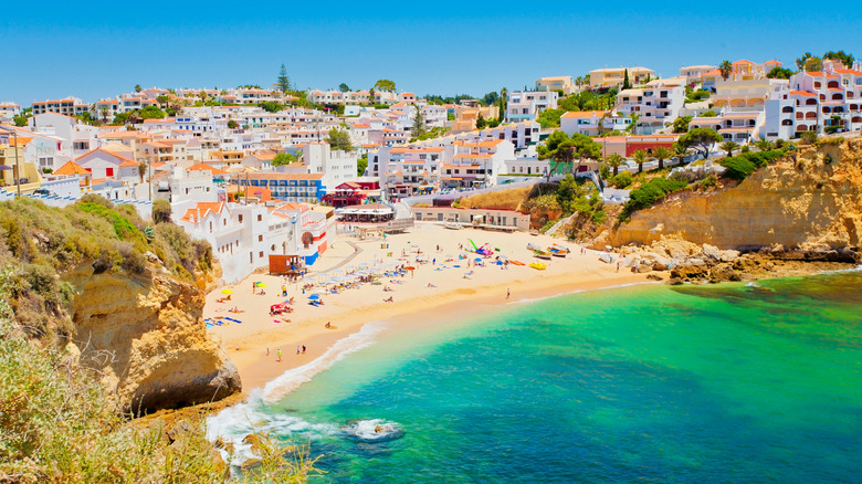 Beautiful village of Carvoeiro in the Algarve, Portugal