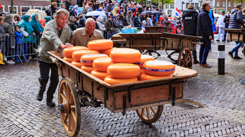 The Alkmaar cheese market