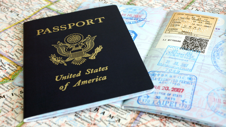 passport close-up