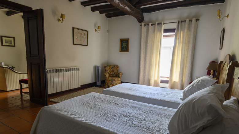 Vintage European guesthouse with a shared space outside
