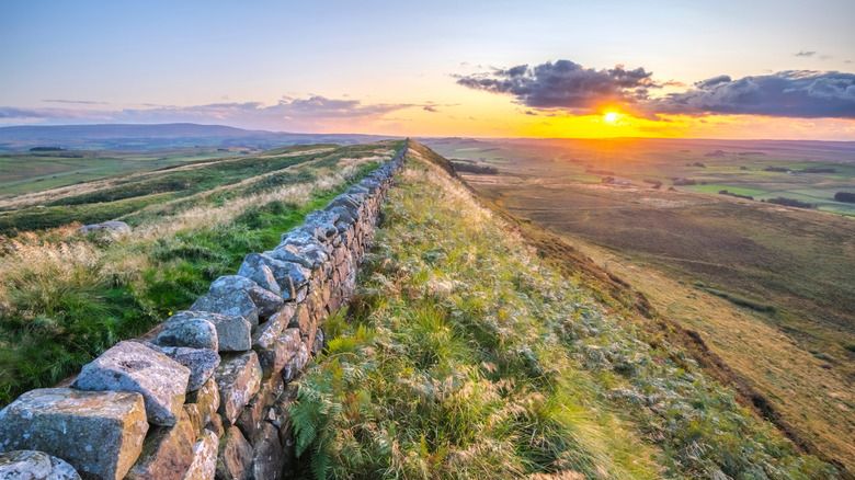 Hadrian's Wall at sunrise