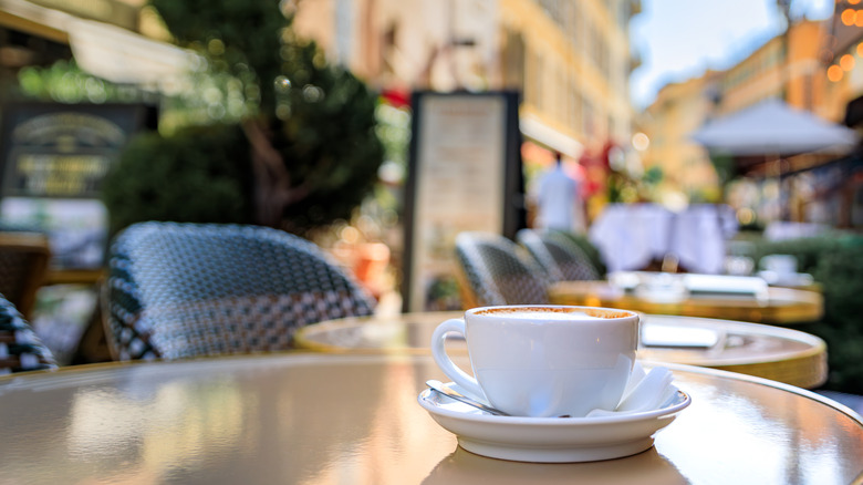 Cappuccino along French Riviera