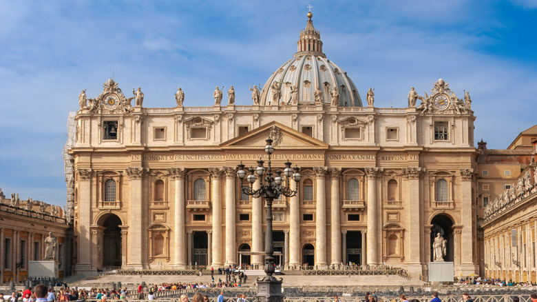 Tourists in Vatican City, Italy