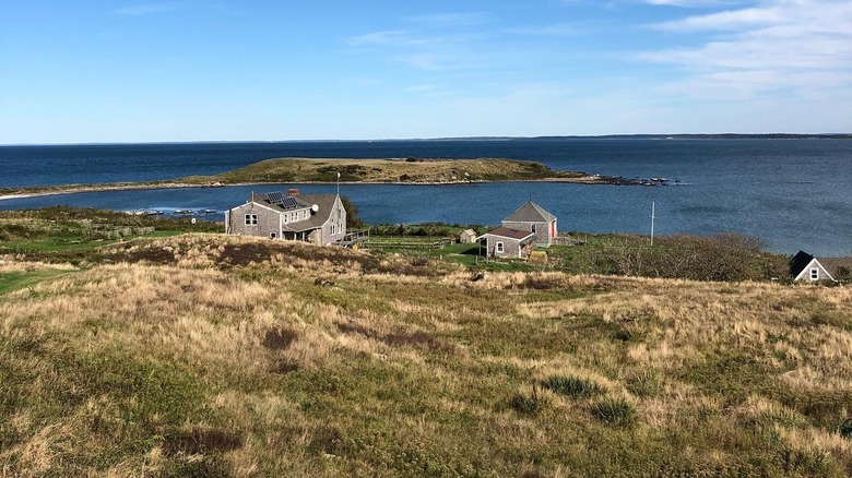 Penikese Island from land looking out to the bay