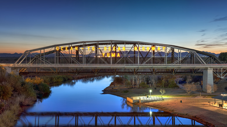 The Ocean To Ocean Bridge near Gateway Park in Yuma, Arizona