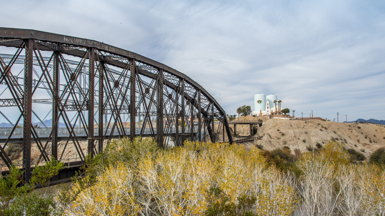 A bridge crosses the Colorado River in Yuma, Arizona