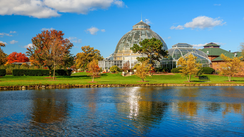 Belle Isle with autumn foliage
