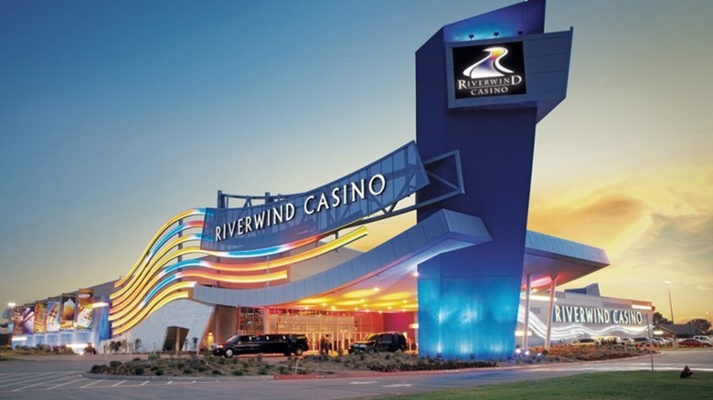 Exterior of the Riverwind Casino in Norman, Oklahoma.