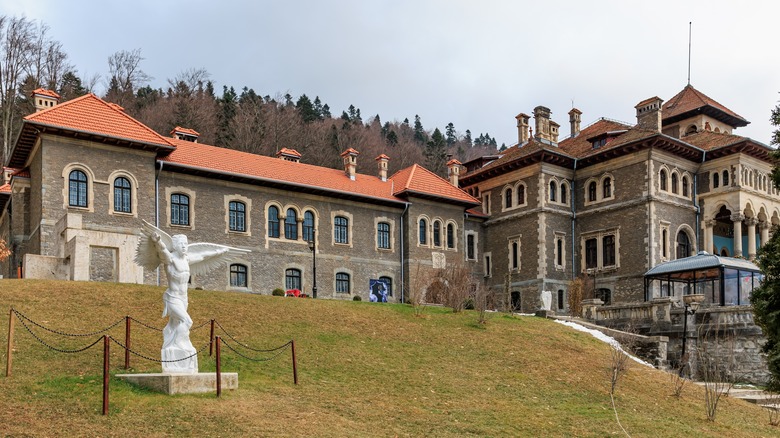 Cantacuzino Castle ground-level view