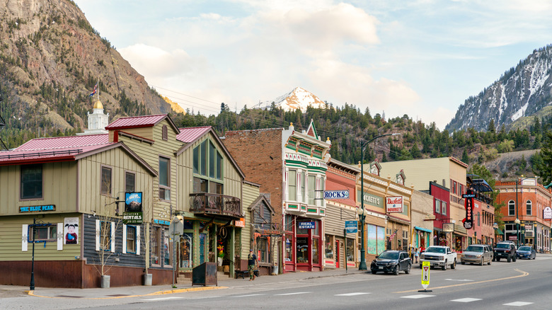 Buildings in Ouray, Colorado.