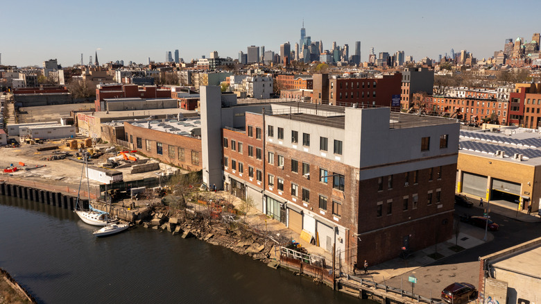 Industrial buildings by the Gowanus Canal in Brooklyn
