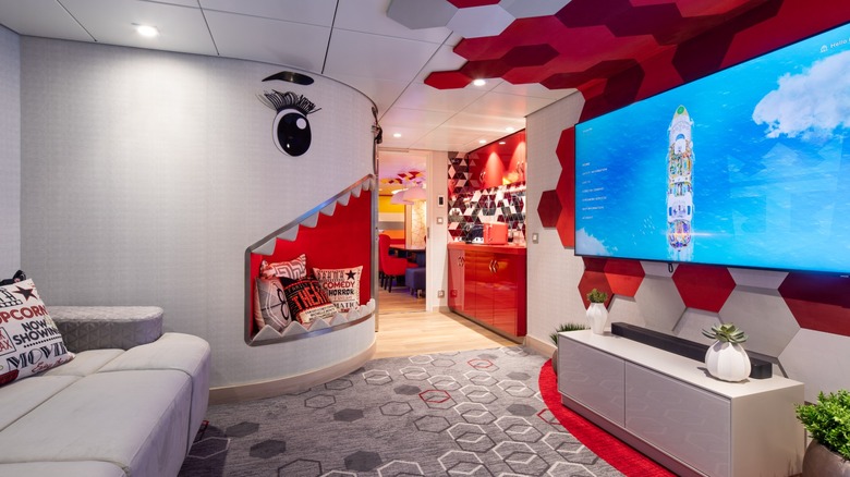 Royal Caribbean family suite with television