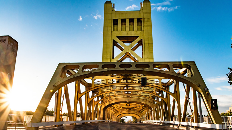 The Tower Bridge in Sacramento, California