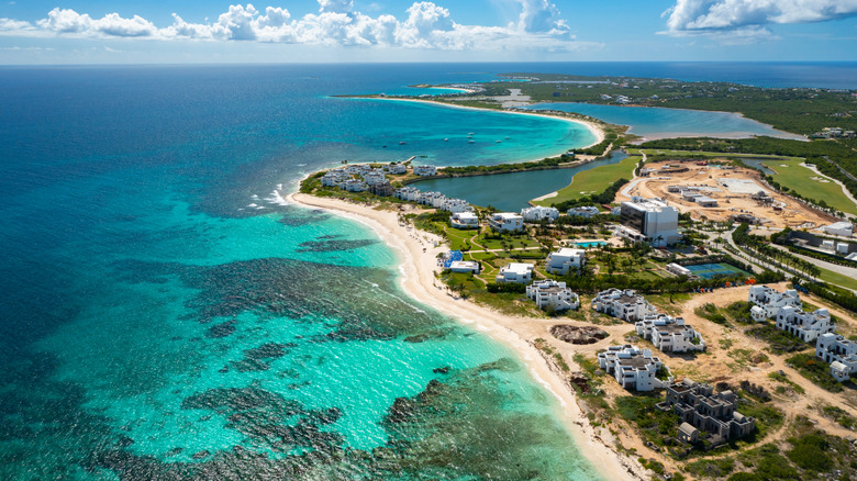 Coral reefs off Anguilla beach