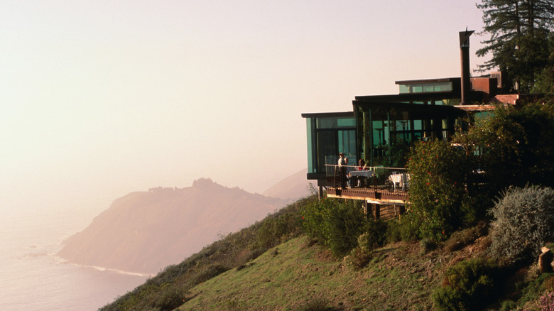 Post Ranch Inn's Sierra Mar restaurant, overlooking the Pacific Ocean