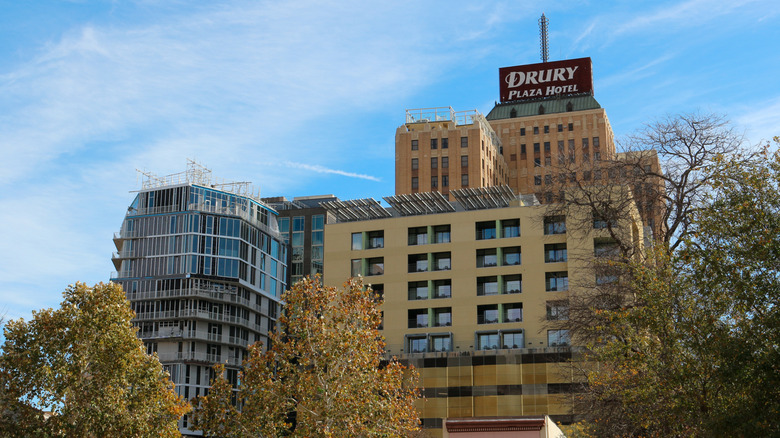 The Drury Plaza Hotel is a centrally located value property in San Antonio