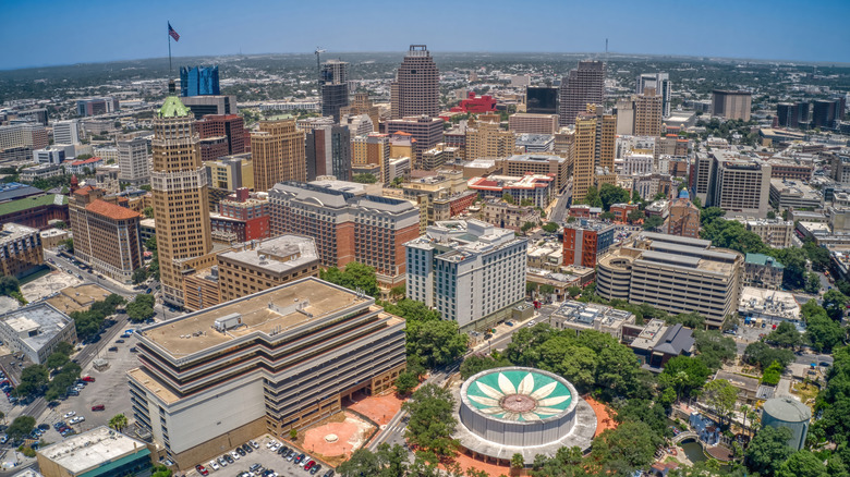 Aerial view of San Antonio, Texas
