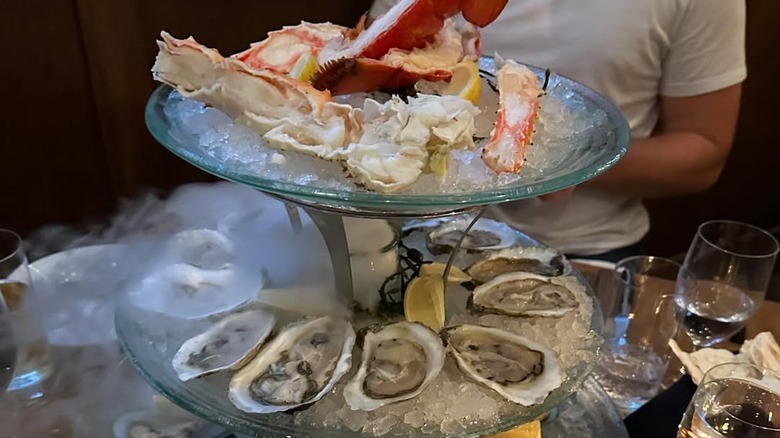 Seafood tower from Brenner's on the River Walk