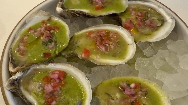 Oysters from Leche de Tigre