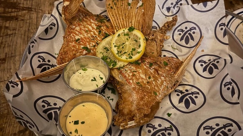 Fried snapper throat from Southerleigh Fine Food and Bakery