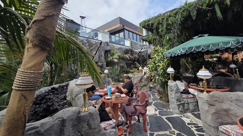 Diners enjoy lunch at Night Hawk Restaurant at the Baby Grand, San Diego, CA.