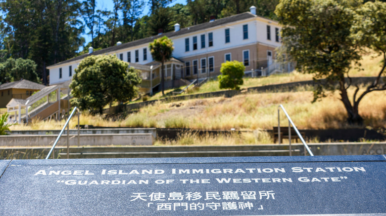 Angel Island Immigration Station sign