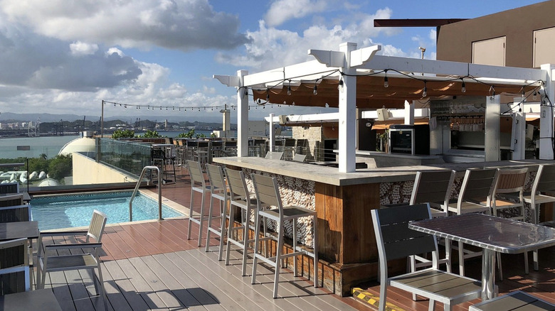 The rooftop view of San Juan at Eter Rooftop & Lounge