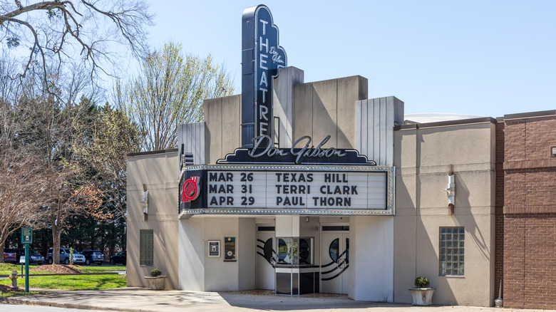 Exterior of Don Gibson Theatre in Shelby, NC