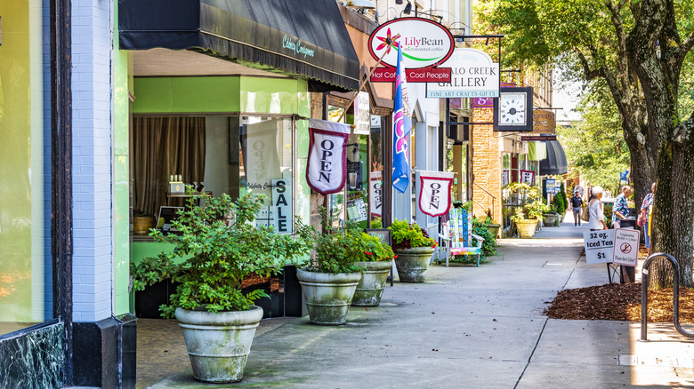 A downtown Shelby, North Carolina, street