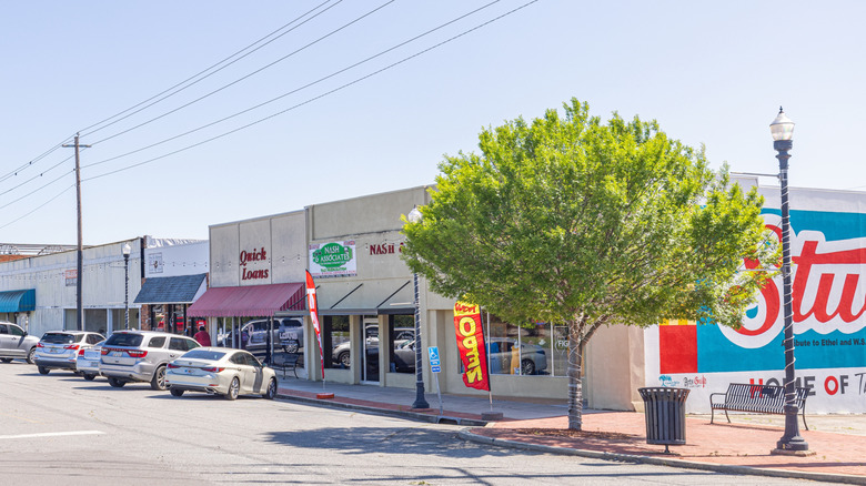 Business district on Main Street in Eastman, Georgia