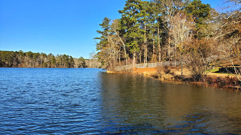 Views of High Falls Lake in Georgia