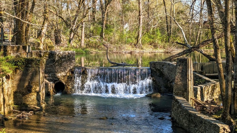 Waterfall along Buck Creek Trail in Alabaster, Alabama