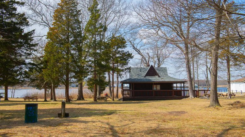 Dighton Rock State Park is a scenic spot to visit year-round
