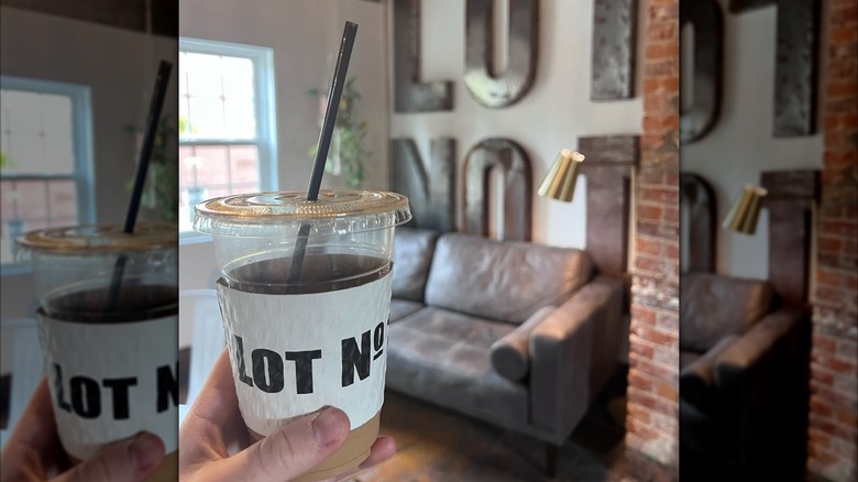 ice coffee from Lot No. 1 Coffee in Lebanon, Ohio