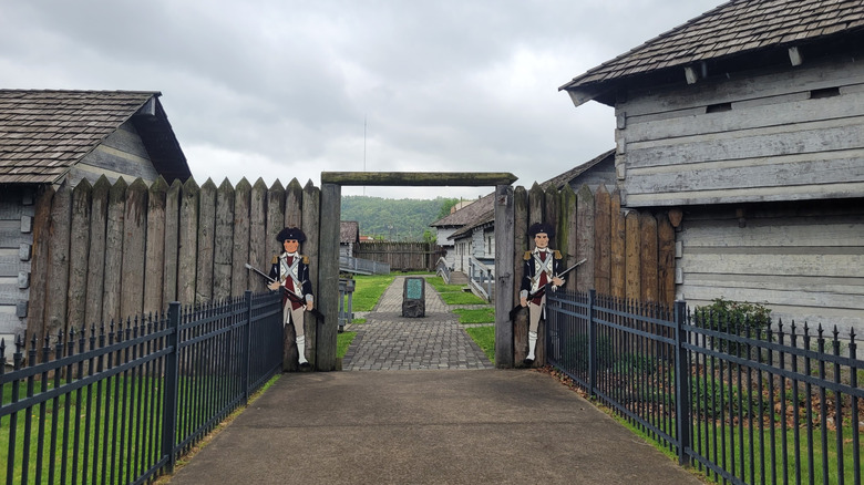 Gate leading into the Historic Fort Steuben in Steubenville, Ohio