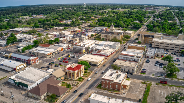 Aerial view of Belton, Texas