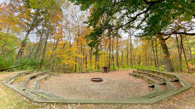 Camping in Twin Creek MetroPark.
