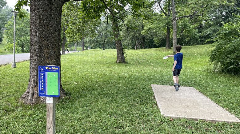 Glen Miller Park disc golf course in Richmond, Indiana