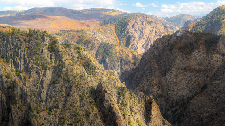 Scenic view of the Black Canyon of the Gunnison in Colorado