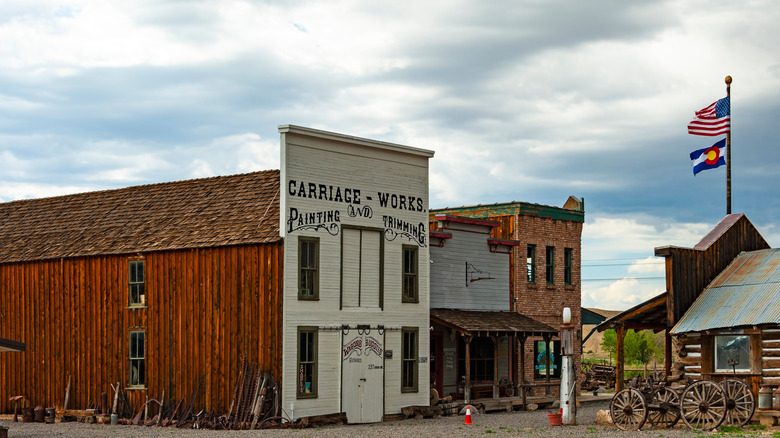 The preserved historic buildings in Montrose, Colorado
