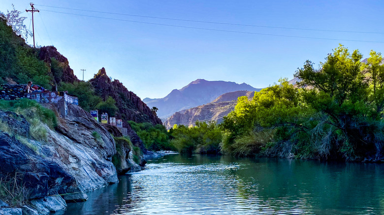 View of Verde Hot Springs near the Verde River