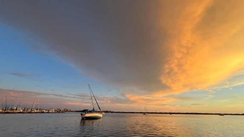 River boats in the waters off Palmetto, Florida