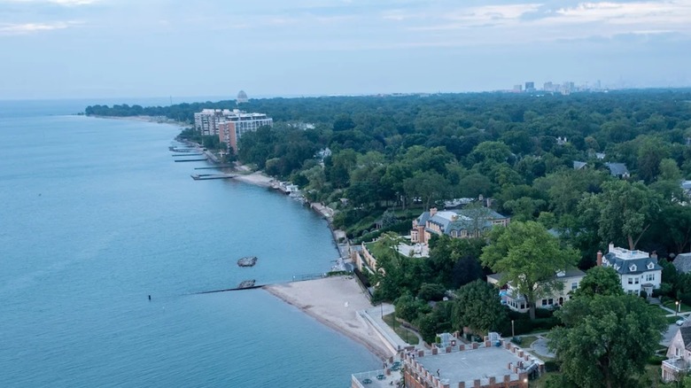Aerial view of Kenilworth Beach