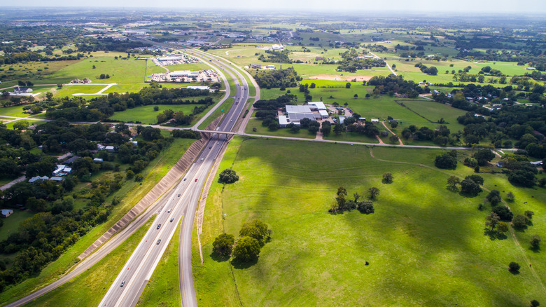 Landscape of Giddings, Texas