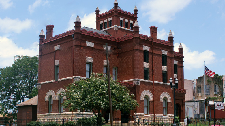 Old country jail in Bellville, Texas